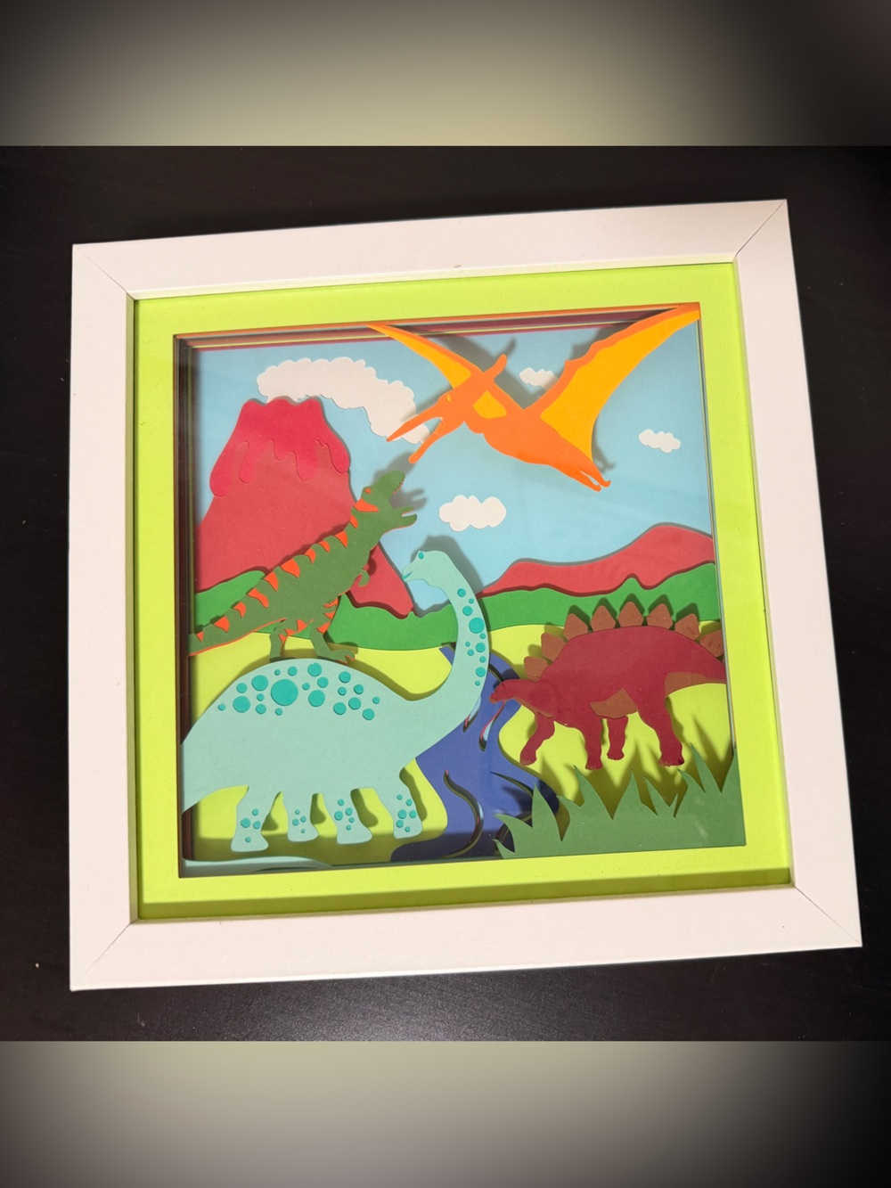 Dinosaur Shadowbox Wall Art - 9x9